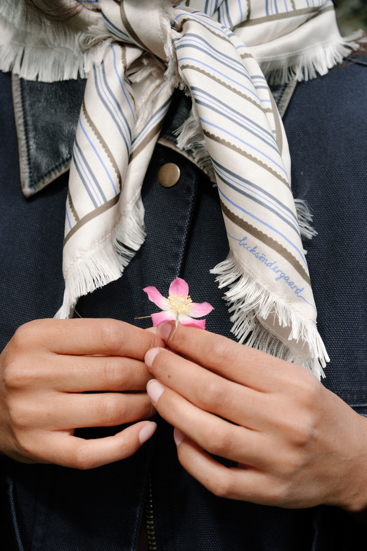Scallopia Striped Sia Scarf OneSize BeckSöndergaard.no