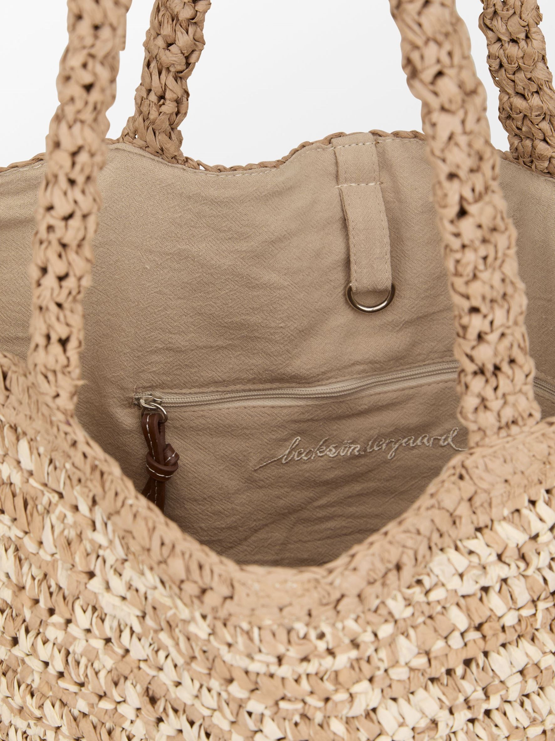 Paper Straw Tota Bag OneSize BeckSöndergaard.no