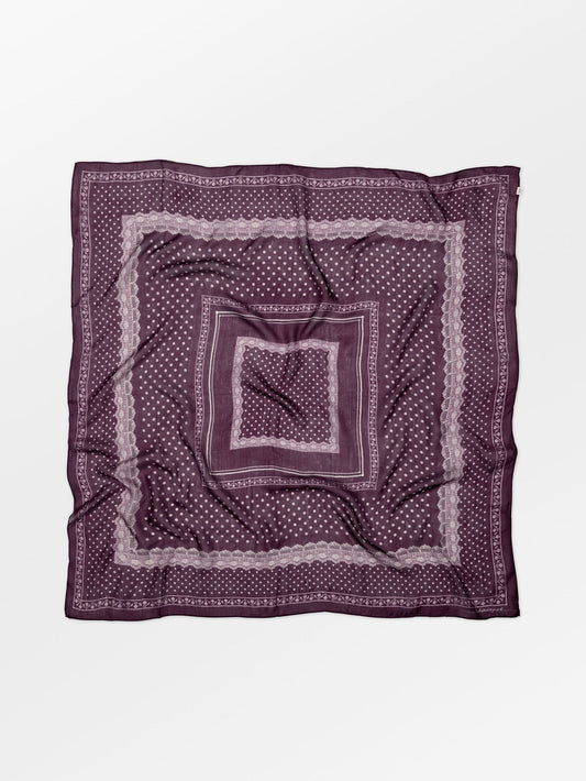 Becksöndergaard, Lacia Tabby Sia Scarf - Fig Red, scarves, scarves, scarves, scarves, gifts, black week, black week