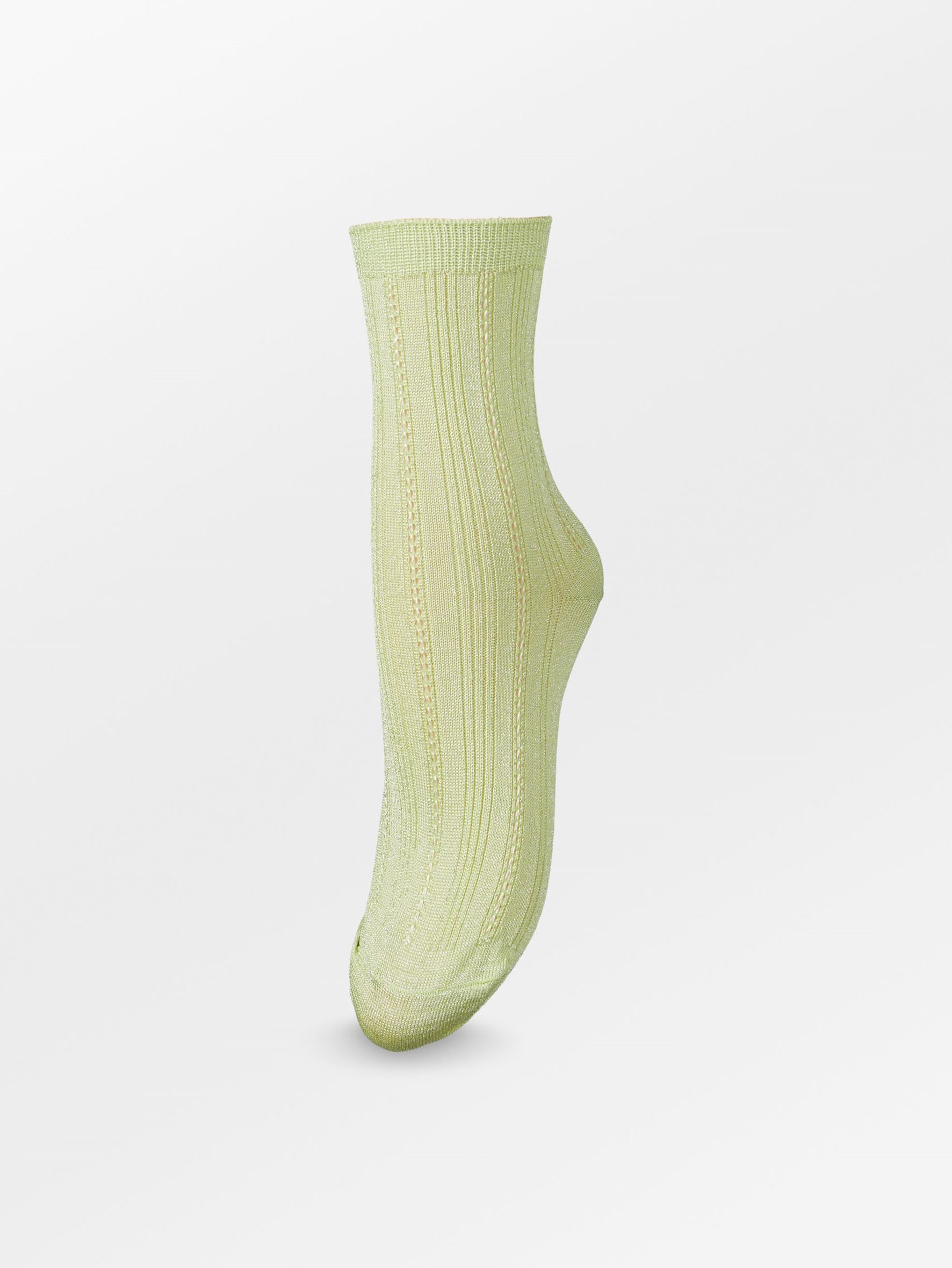 Glitter Drake Sock - Green Limeade Socks BeckSöndergaard.no