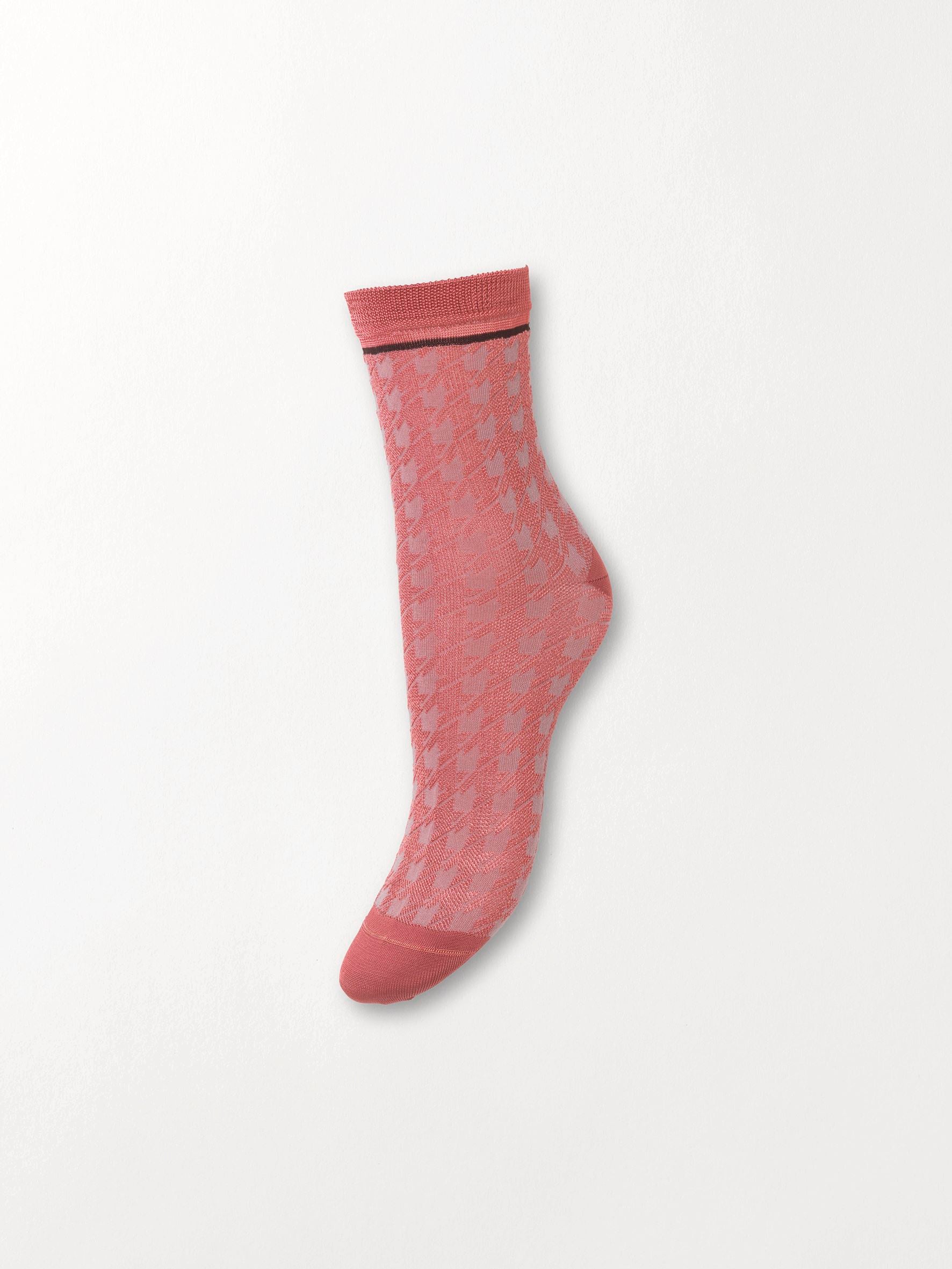 Houndstooth Sora Sock Socks   BeckSöndergaard.no