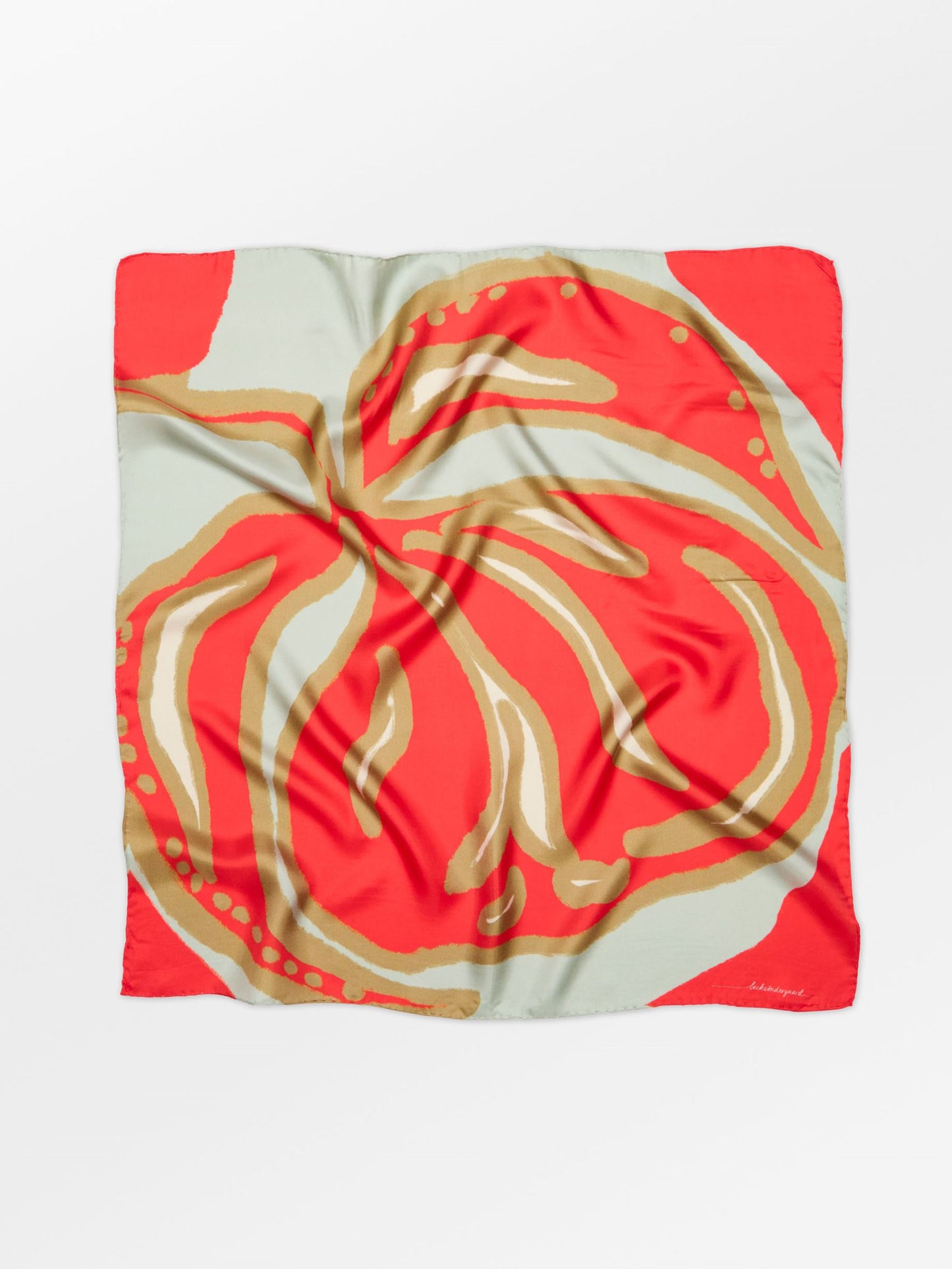 Becksöndergaard, Graphiflora Sia Scarf - Grenadine Red, scarves, scarves, scarves, scarves