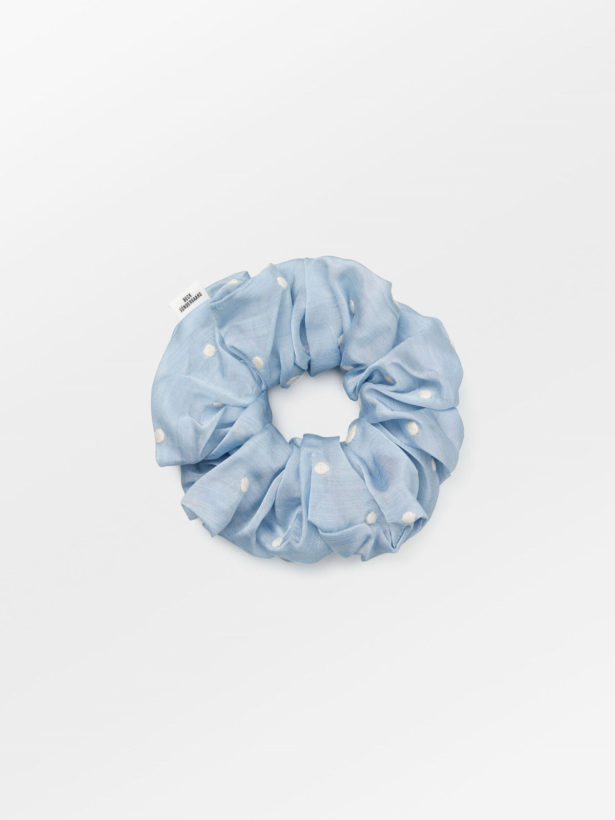 Becksöndergaard, Polka Dot Scrunchie - Skyway Blue, onesize