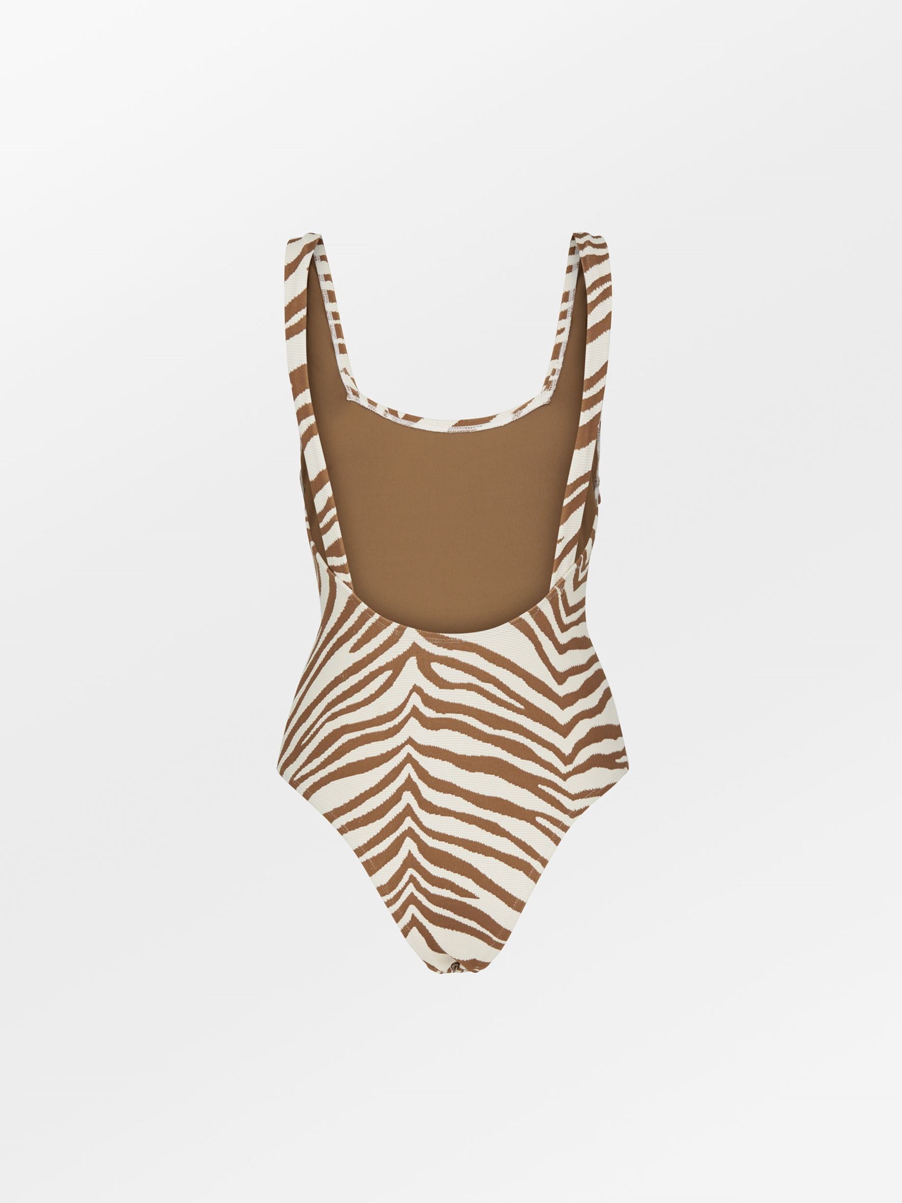 Becksöndergaard, Zecora Ella Swimsuit - Mocha Brown, struct - slet produkter
