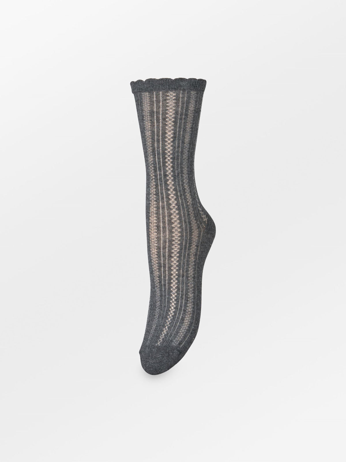 Becksöndergaard, Crochia Cotta Sock - Dark Grey Melange, socks, socks, socks, black week, black week, socks