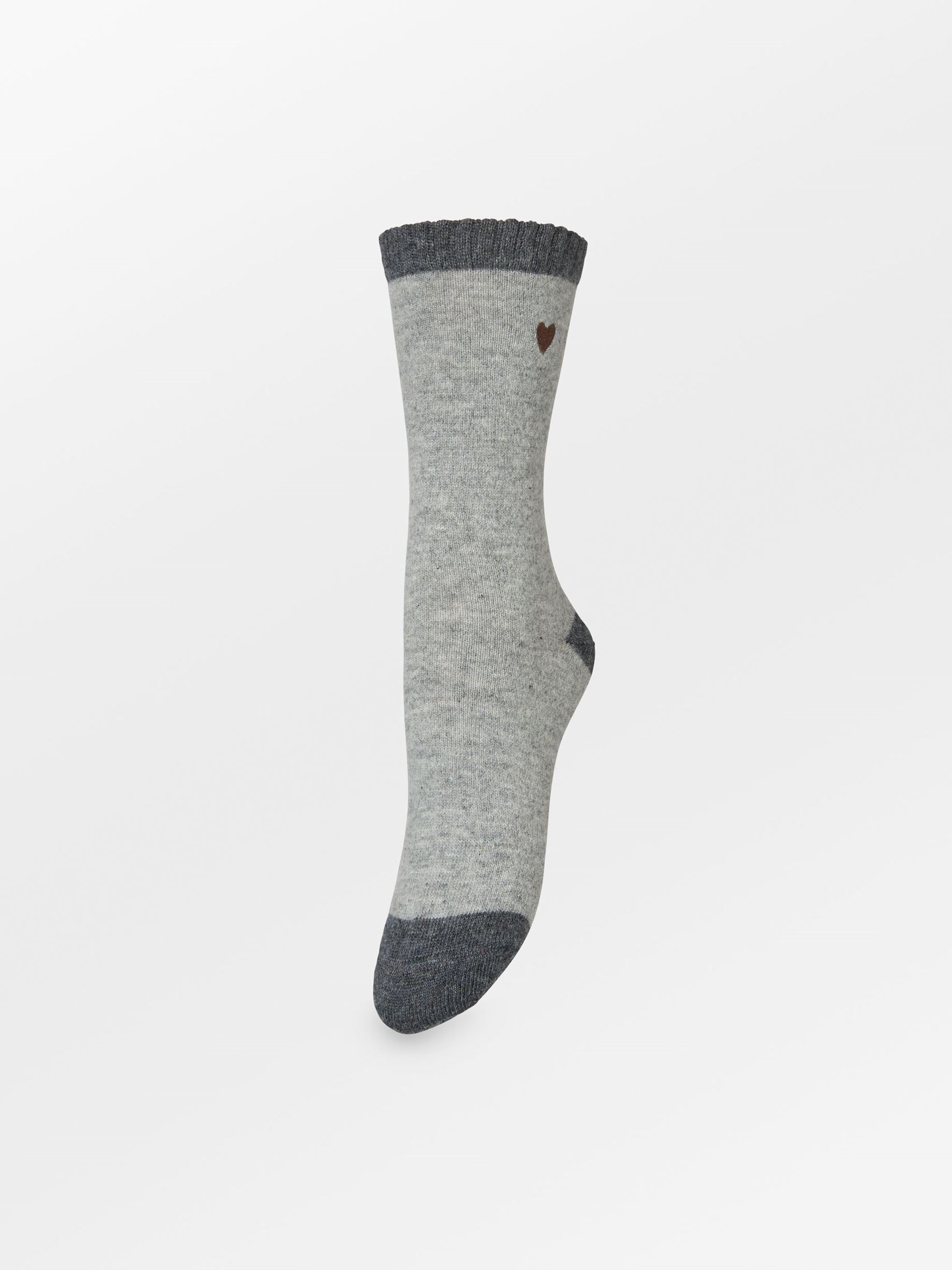 Becksöndergaard, Hearty Wola Sock - Grey Melange, socks, news, autumn winter 2026