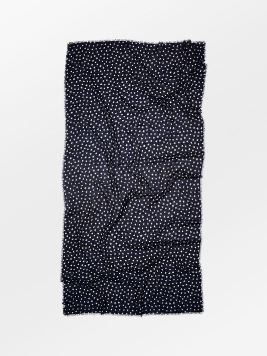 Becksöndergaard, Another Nova Siw Scarf - Navy Blue, scarves, scarves, scarves, black week, black week