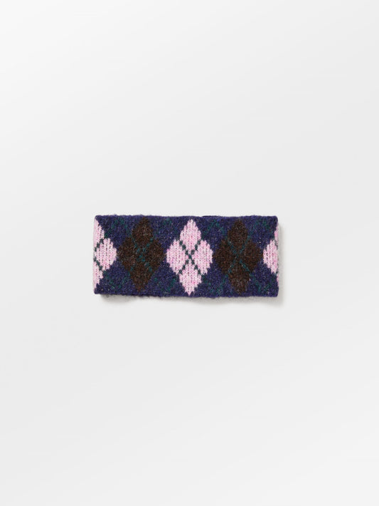 Argyle Wool Headband OneSize BeckSöndergaard.no