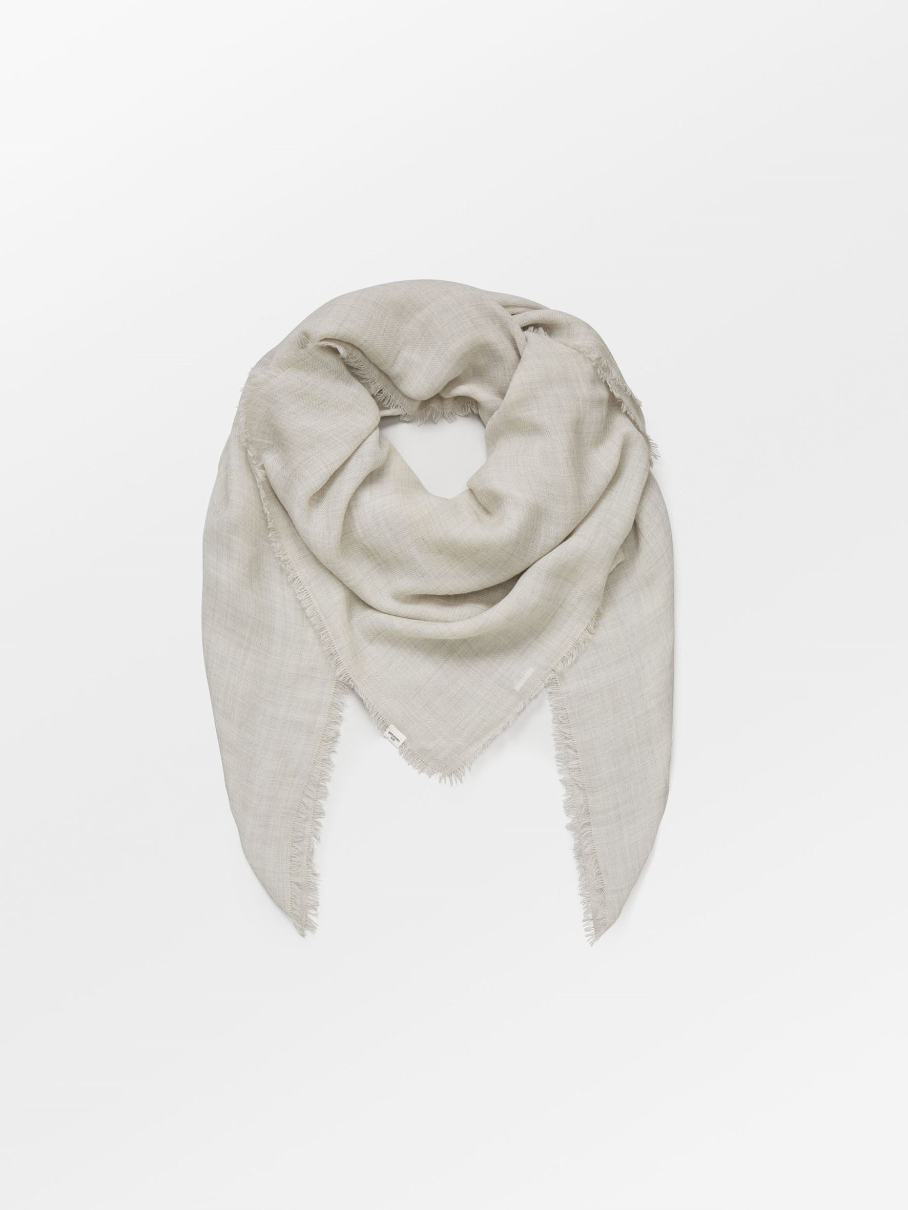 Mill Wool Scarf - Light Grey OneSize BeckSöndergaard.no