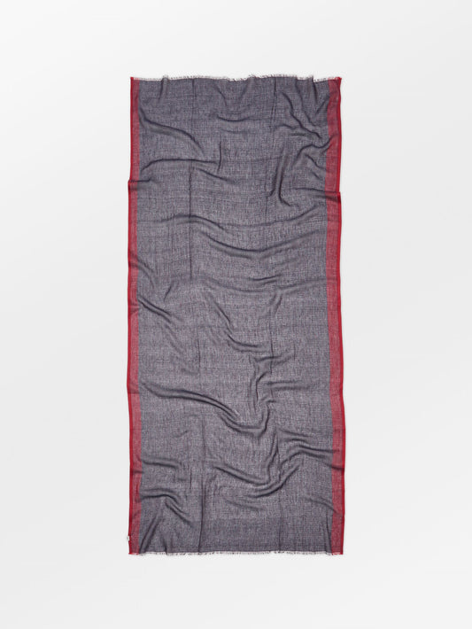 Becksöndergaard, Stripy Cowea Scarf - Adrenaline Red, scarves, scarves, scarves, black week, black week