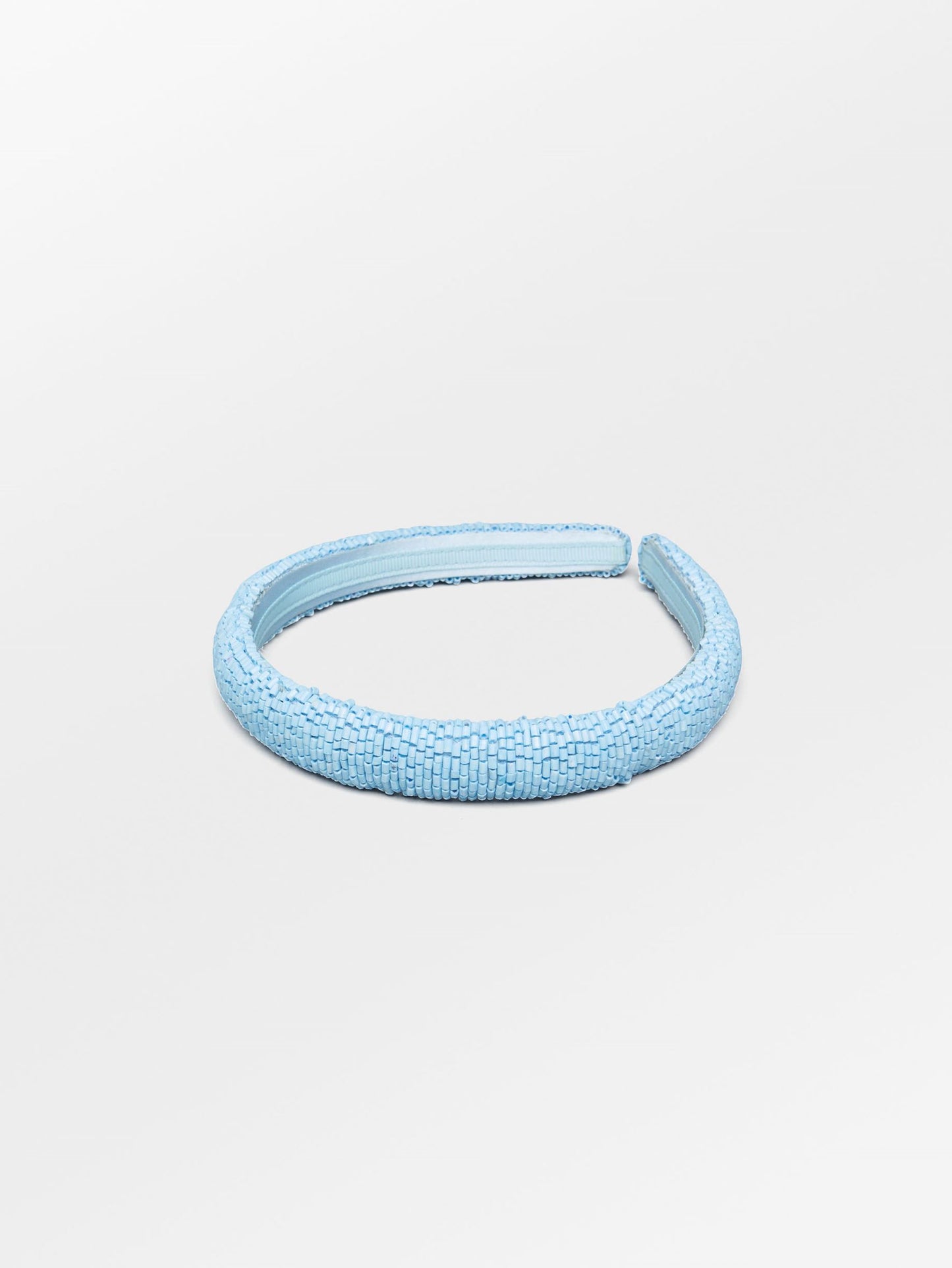 Solid Slim Beaded Hairbrace - Blue OneSize BeckSöndergaard.no