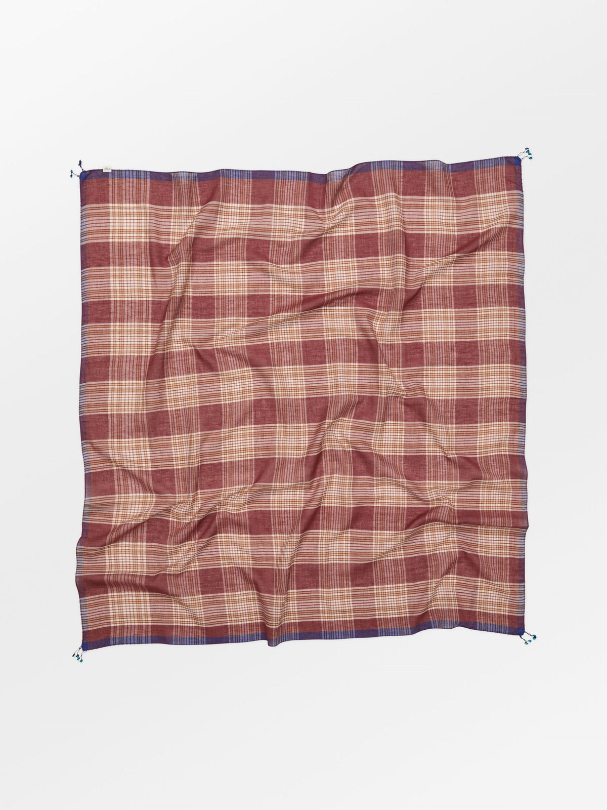 Becksöndergaard, Squarada Cowea Big Scarf - Burnt Henna Brown, onesize