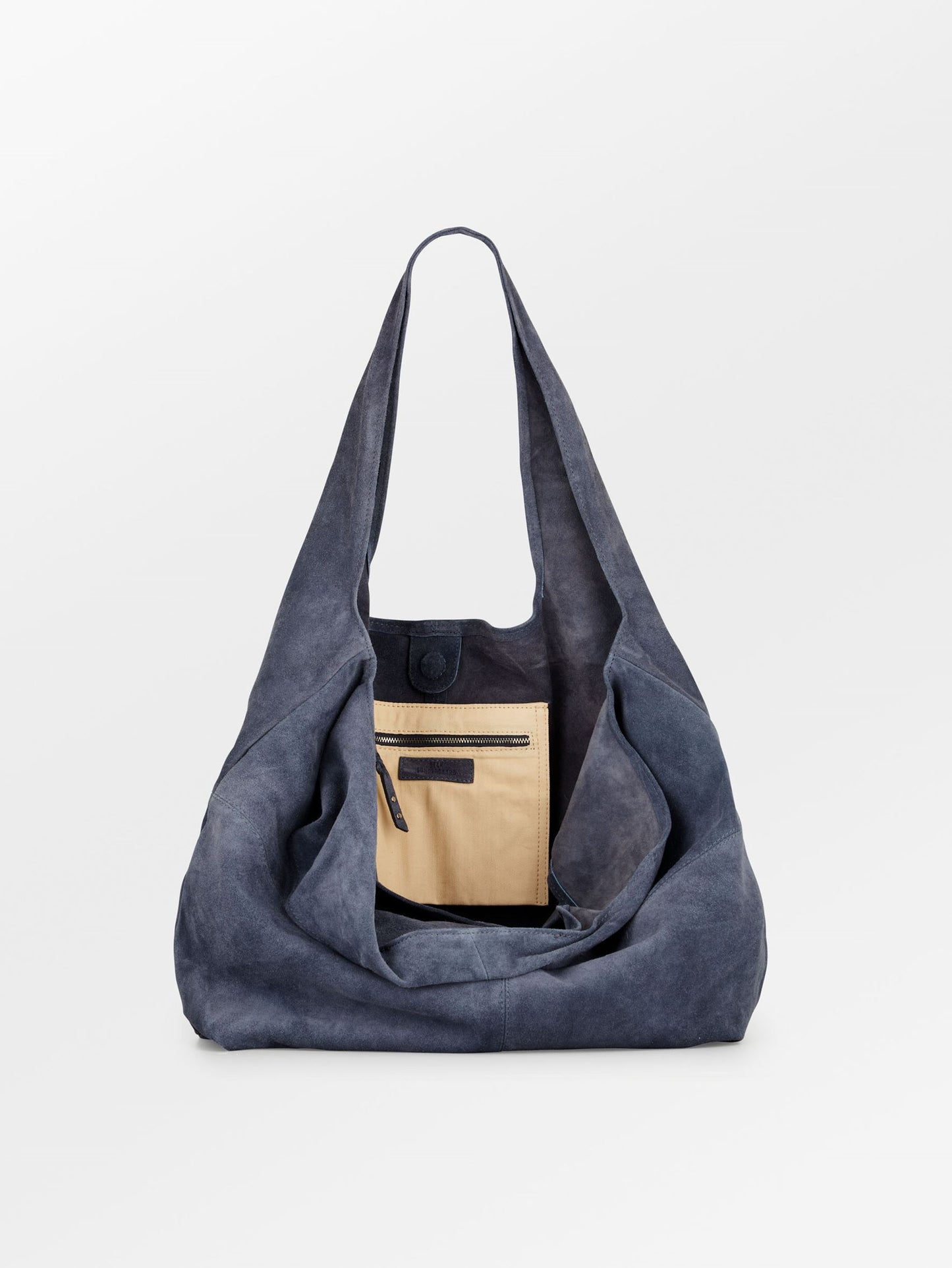 Suede Dalliea Shopper Bag - Dark Blue OneSize BeckSöndergaard.no
