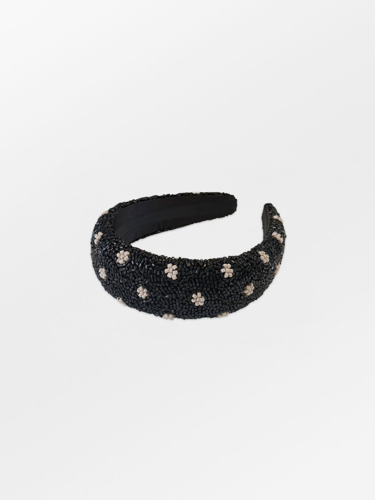 Becksöndergaard, Dot Wide Beaded Hairbrace - Black, accessories, accessories, accessories