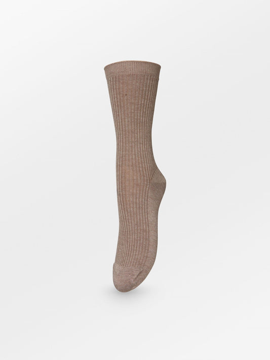 Becksöndergaard, Telma Solid Sock - Beige Melange, socks, archive, archive, socks, black week, black week