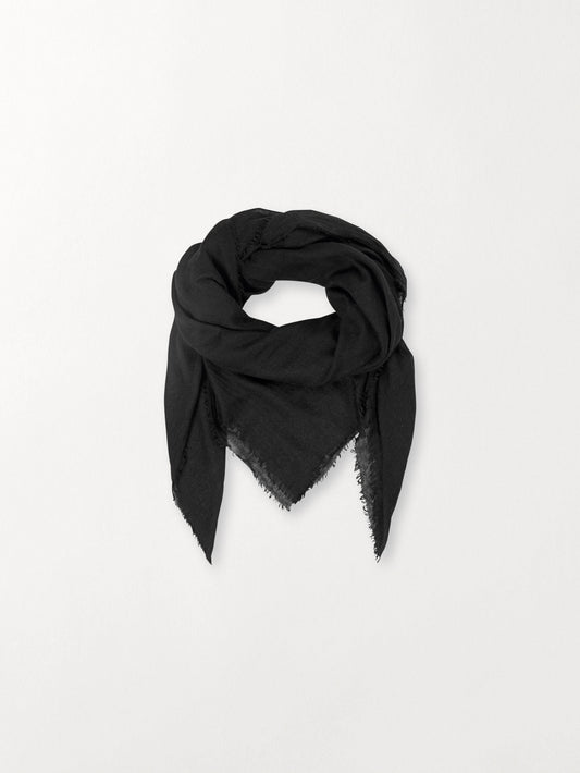 Mill Wool Scarf - Black OneSize   BeckSöndergaard.no