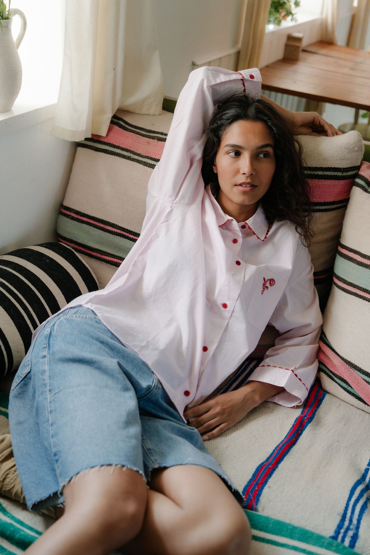 Scallop Pyjamas Shirt Clothing BeckSöndergaard.no