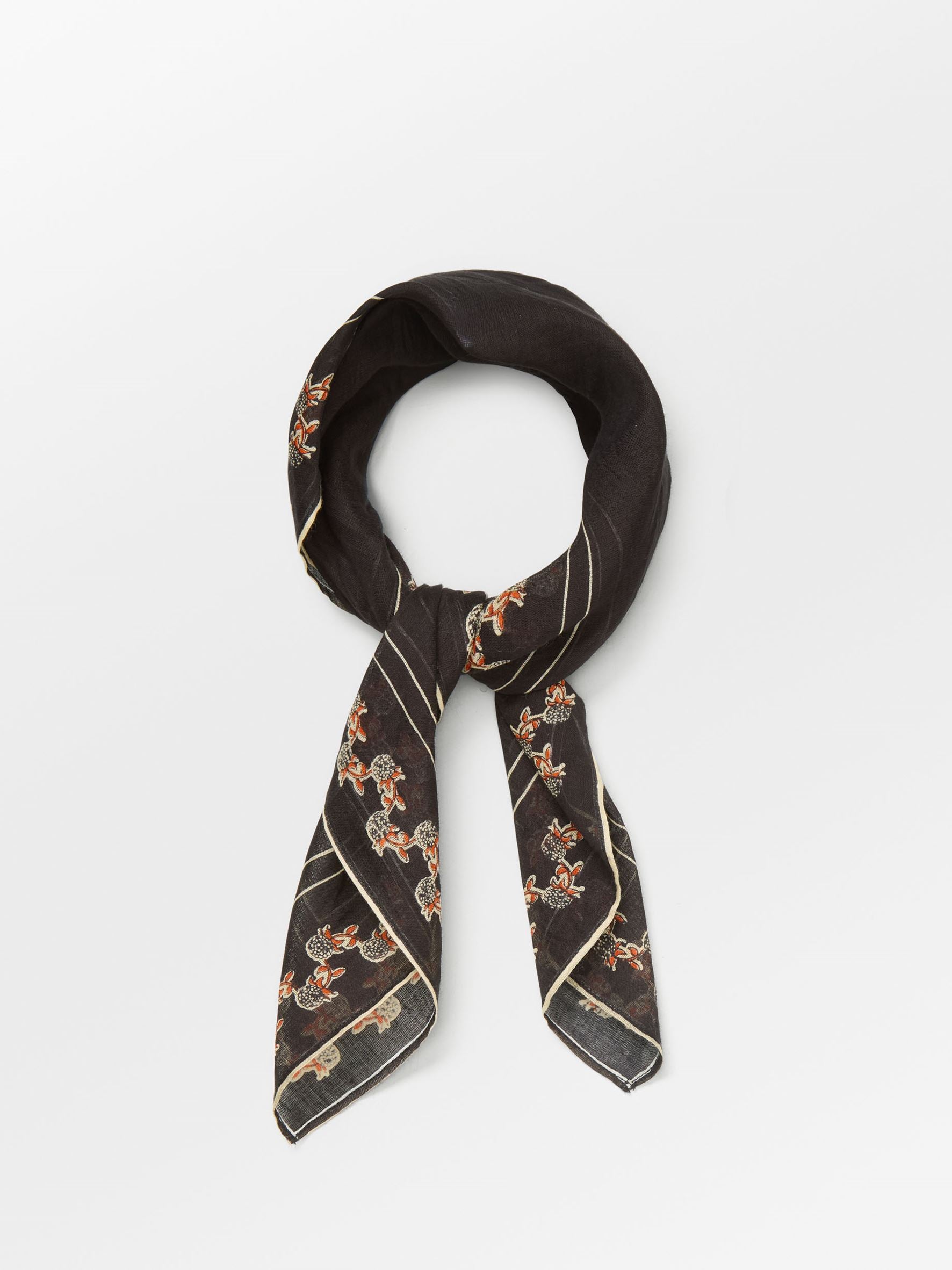 Becksöndergaard, Brombeere Cotta Scarf - Black, scarves, scarves, scarves, scarves, black week, black week