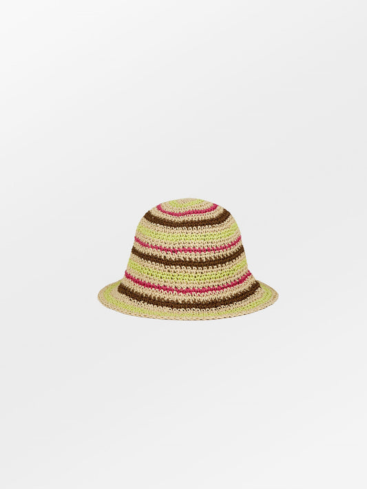 Striped Saverina Straw Hat Clothing   BeckSöndergaard.no