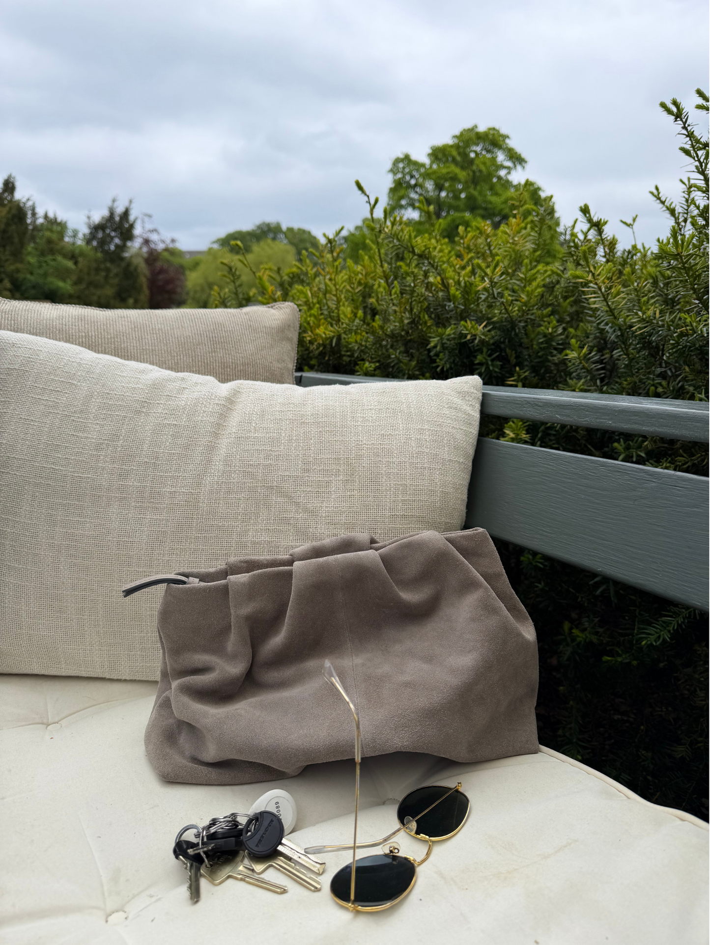 Suede Clutch Bag OneSize BeckSöndergaard.no
