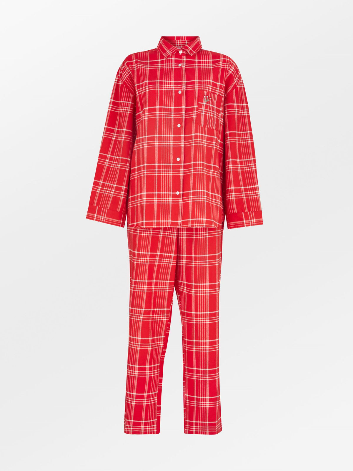 Flannel Grid Pyjamas Shirt Clothing BeckSöndergaard.no