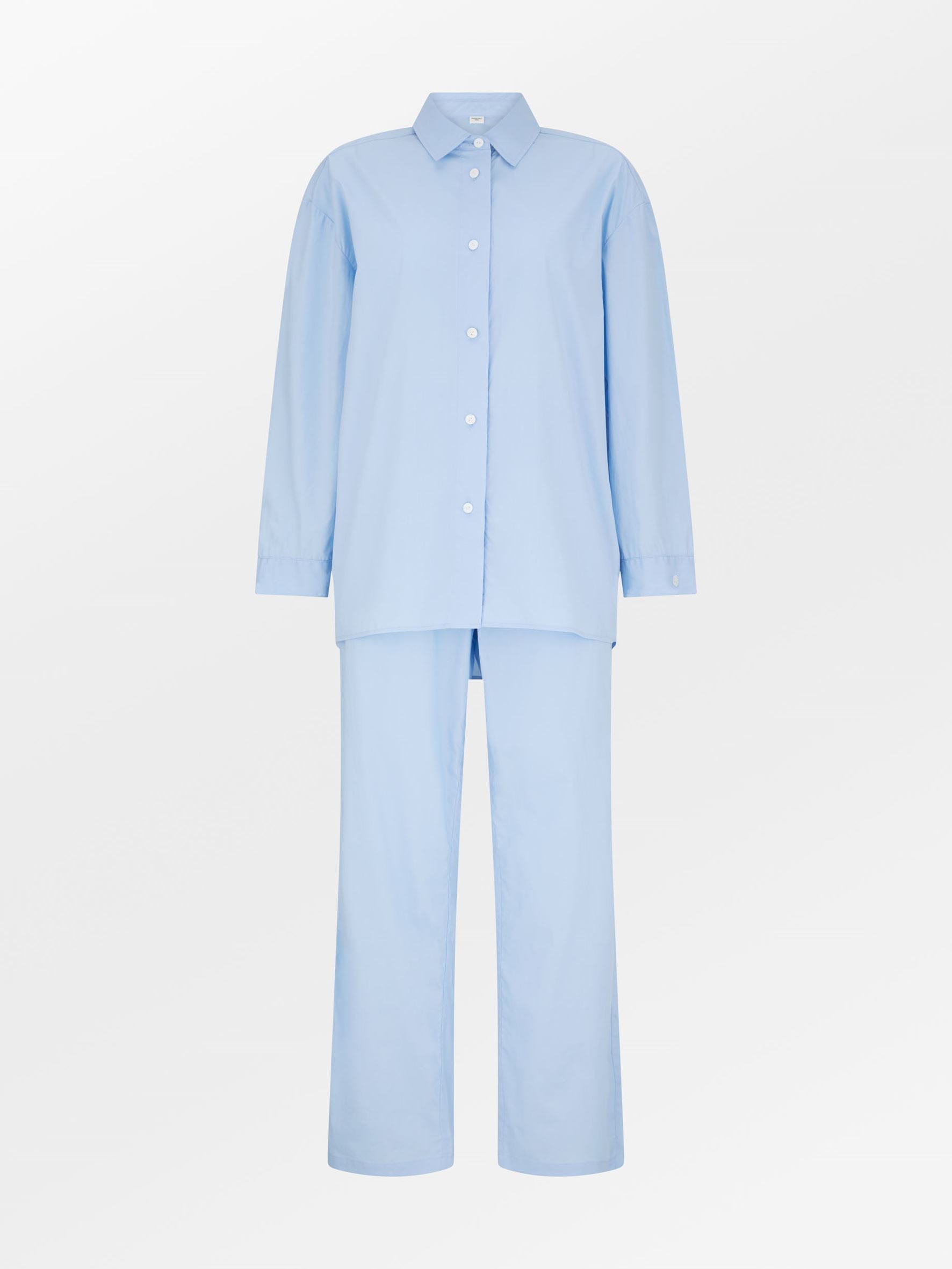 Becksöndergaard, Essential Pyjamas Set - Shirt Blue, clothing