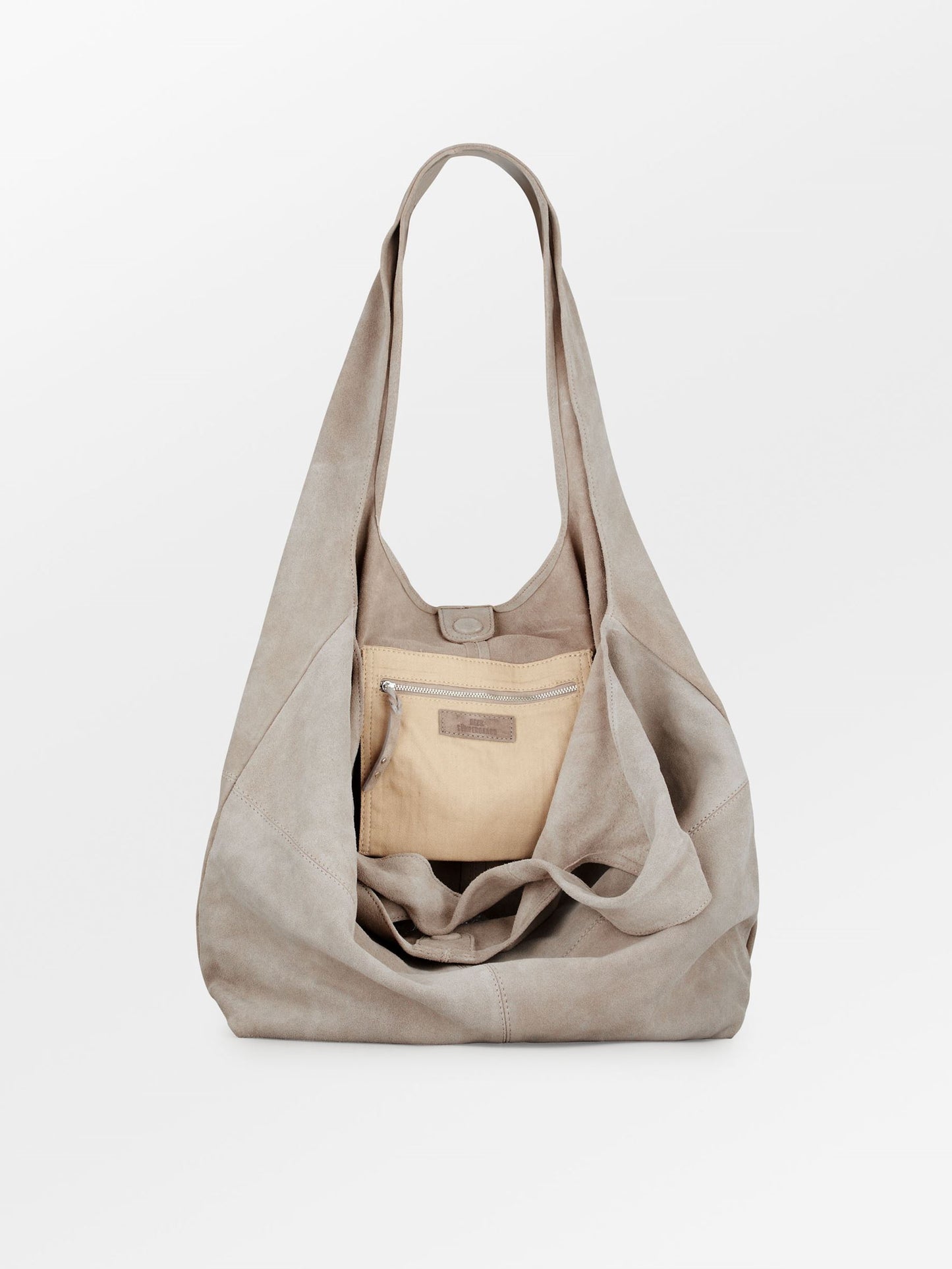 Suede Dalliea Shopper Bag - Gray OneSize BeckSöndergaard.no