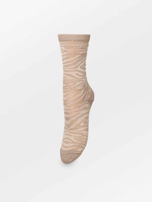 Becksöndergaard, Tigarea Glitter Sock - Fungi Brown, socks, socks, black week, black week