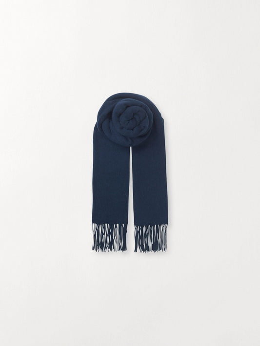 Crystal Edition Wool Scarf - Dark blue OneSize BeckSöndergaard.no