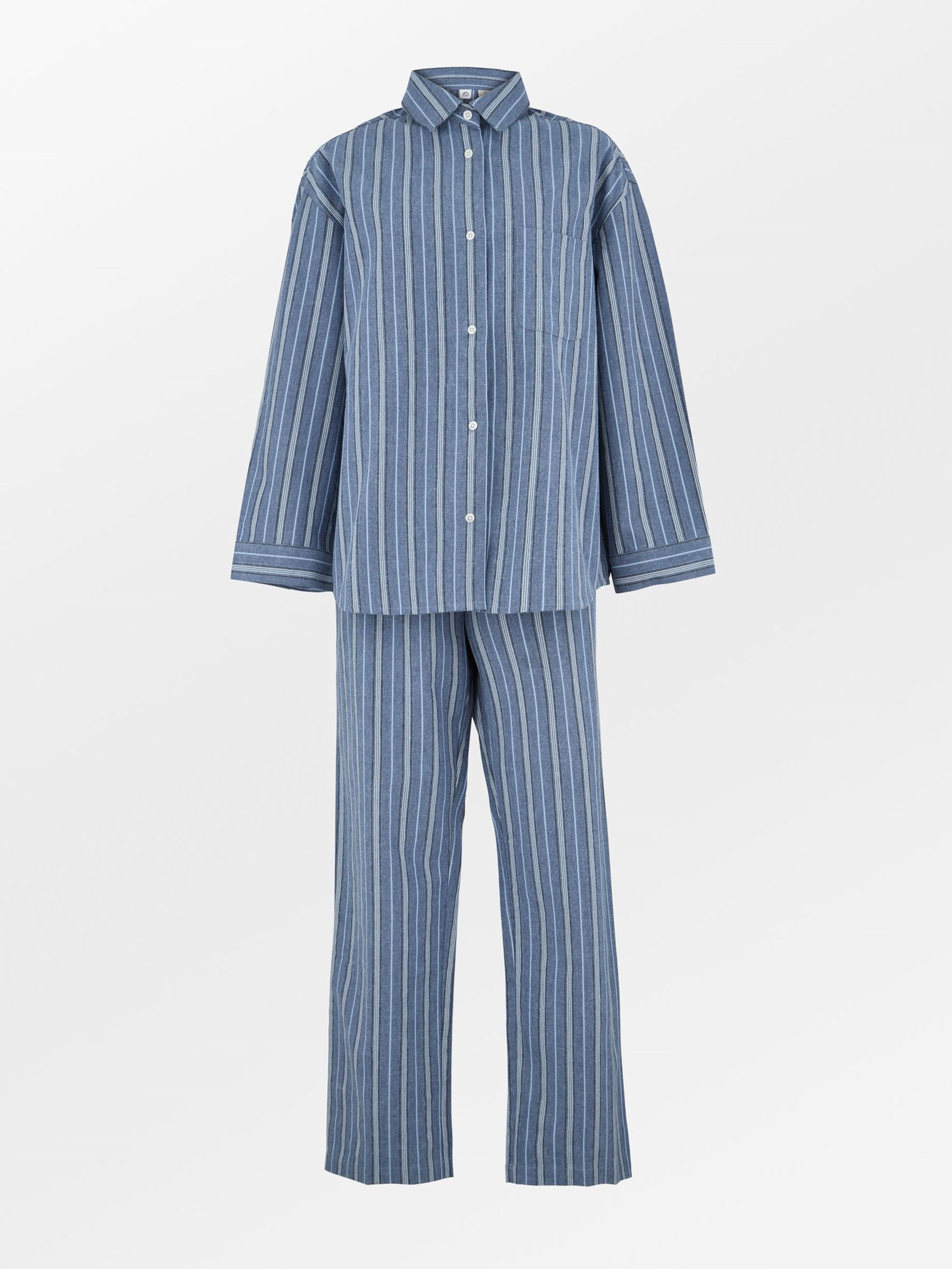Striped Flannel Pyjamas Set Clothing BeckSöndergaard.no