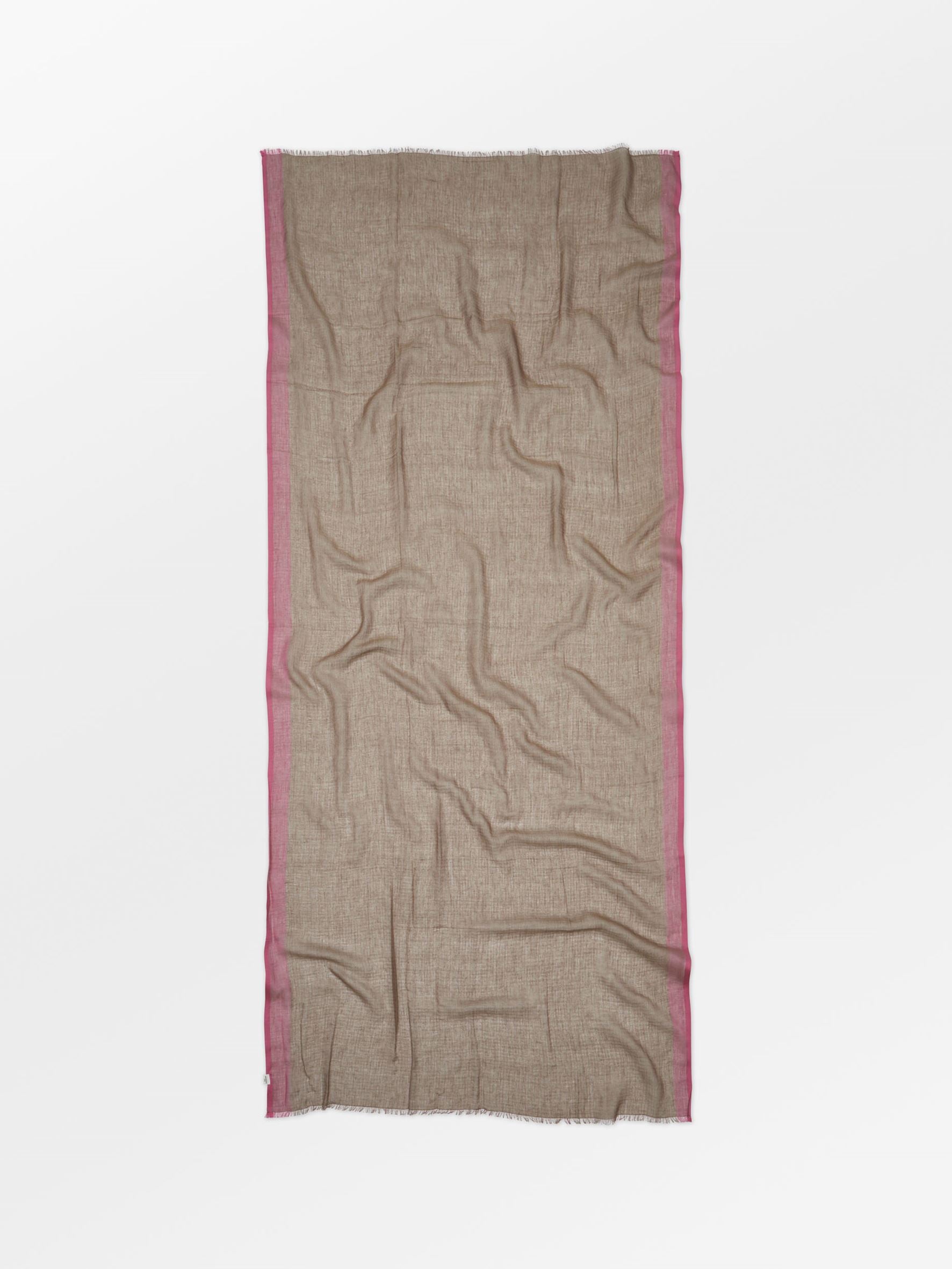 Becksöndergaard, Stripy Cowea Scarf - Carmine Pink, scarves, archive, archive, scarves, scarves, black week, black week