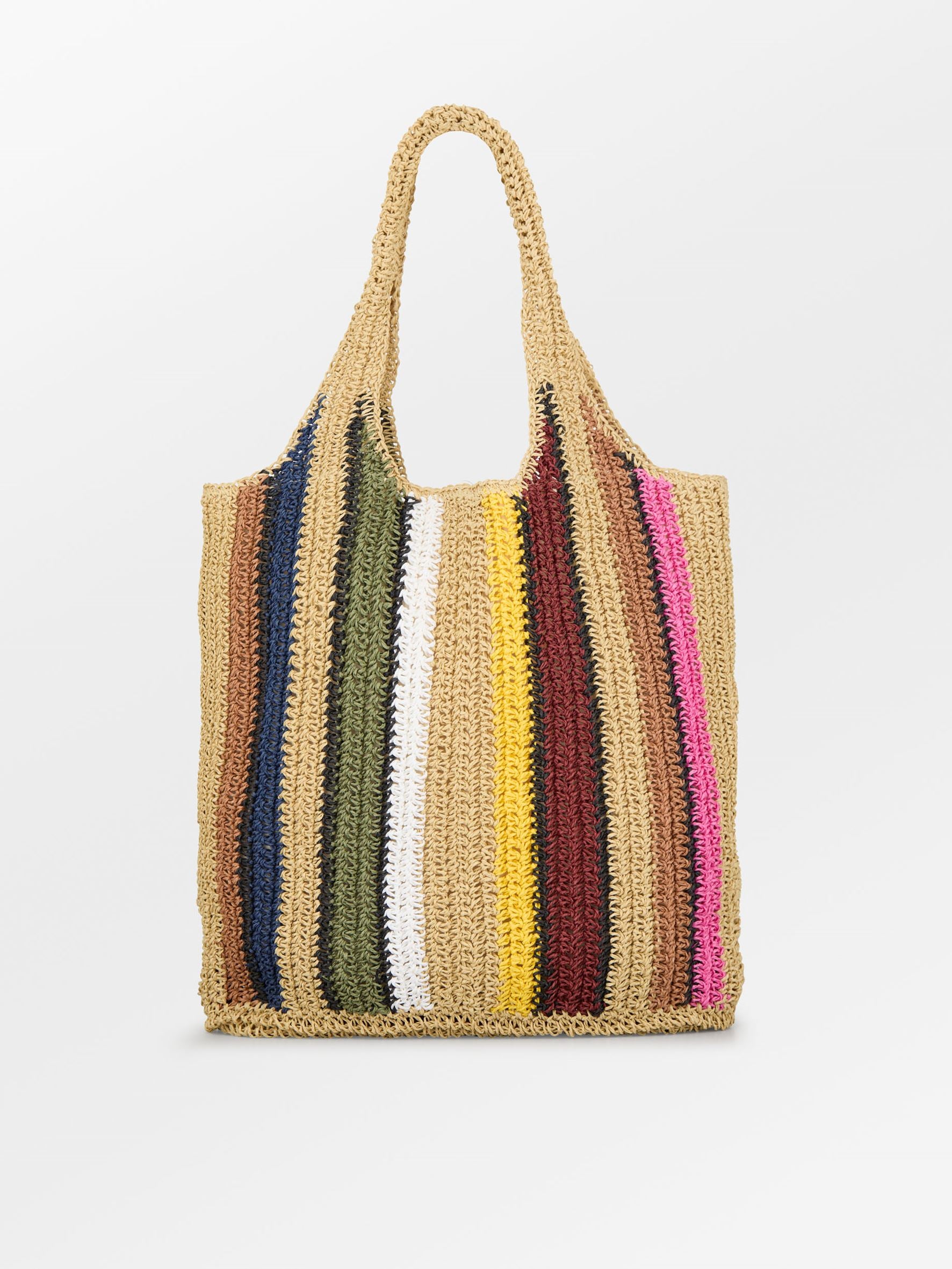 Striped Wafted Carolina Bag OneSize BeckSöndergaard.no