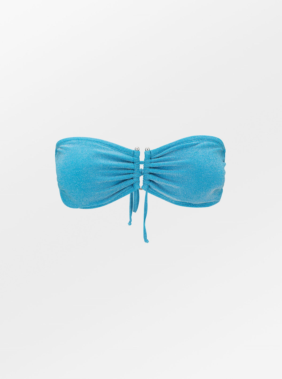 Becksöndergaard, Lux Bandeau Tie Bikini Top - Vivid Blue, clothing