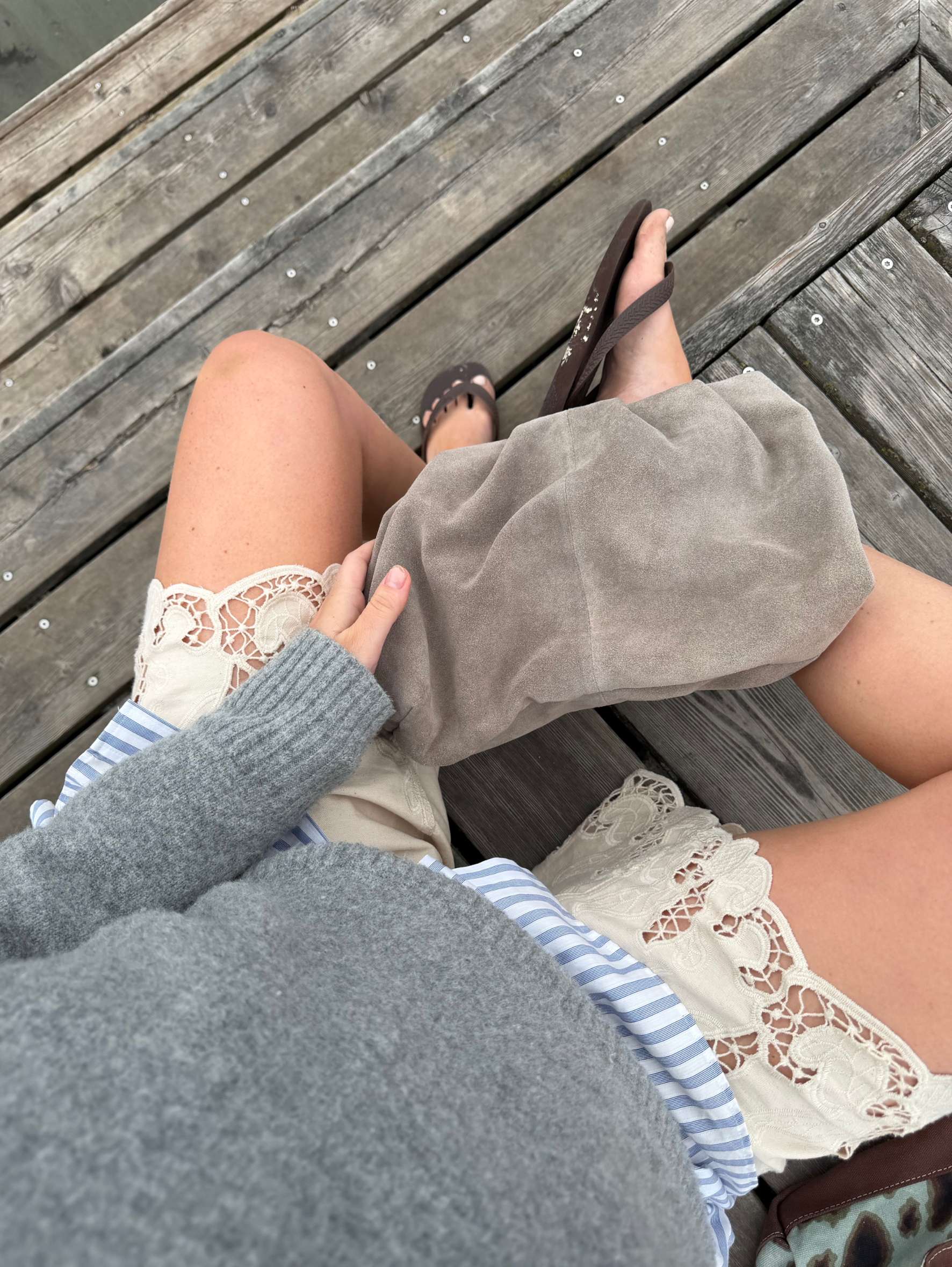 Suede Clutch Bag OneSize BeckSöndergaard.no