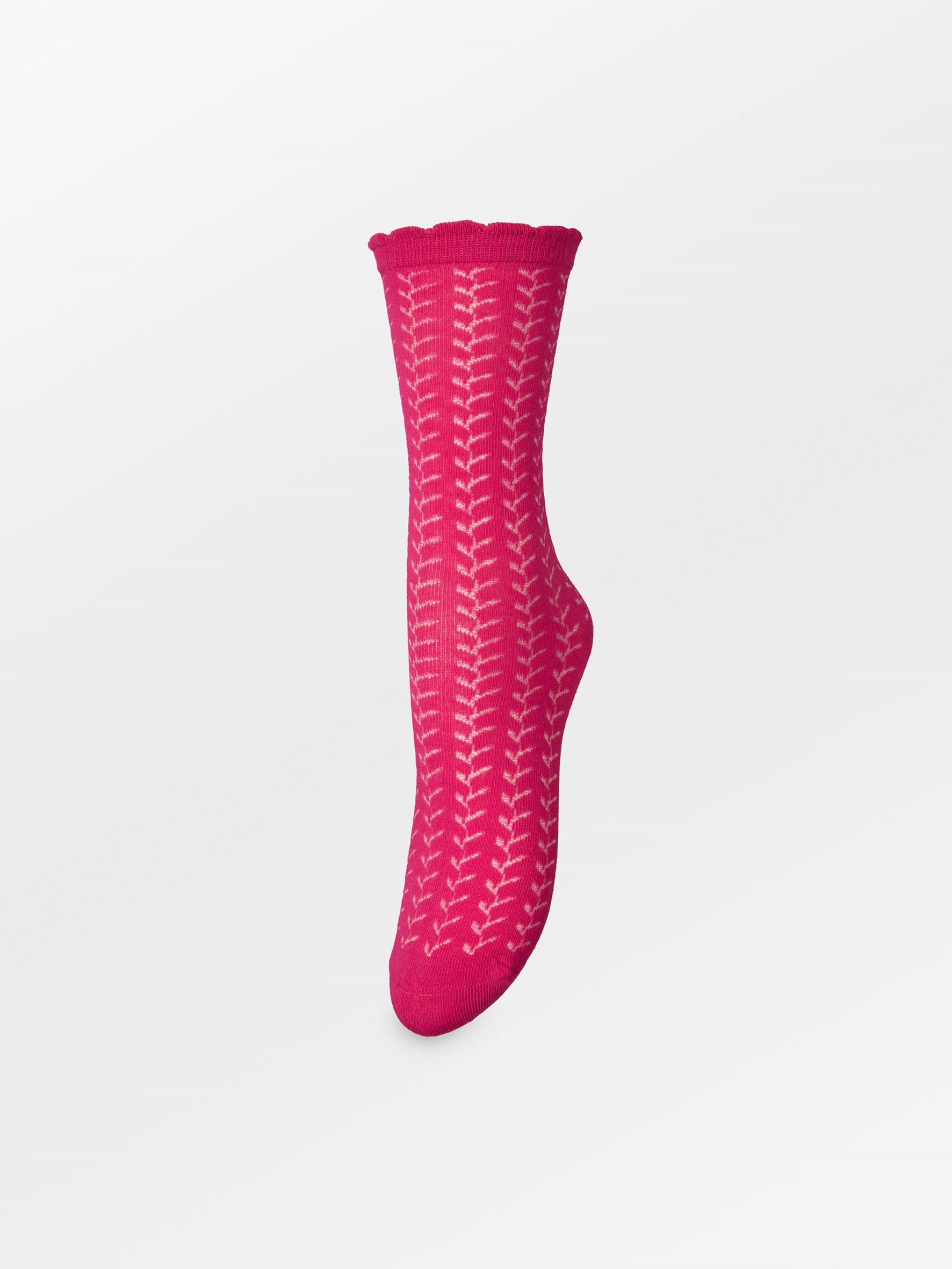 Becksöndergaard, Leofa Cotta Sock - Carmine Pink, socks, sale, sale, socks, noos, black week, black week, noos