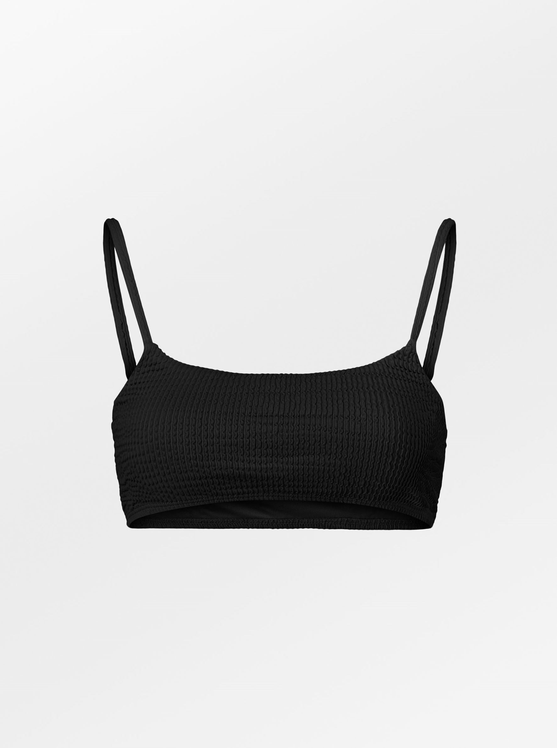 Becksöndergaard, Audny Ezra Bikini Top - Black, struct - slet produkter