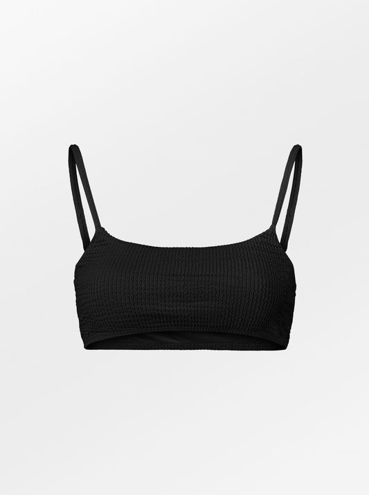 Becksöndergaard, Audny Ezra Bikini Top - Black, struct - slet produkter