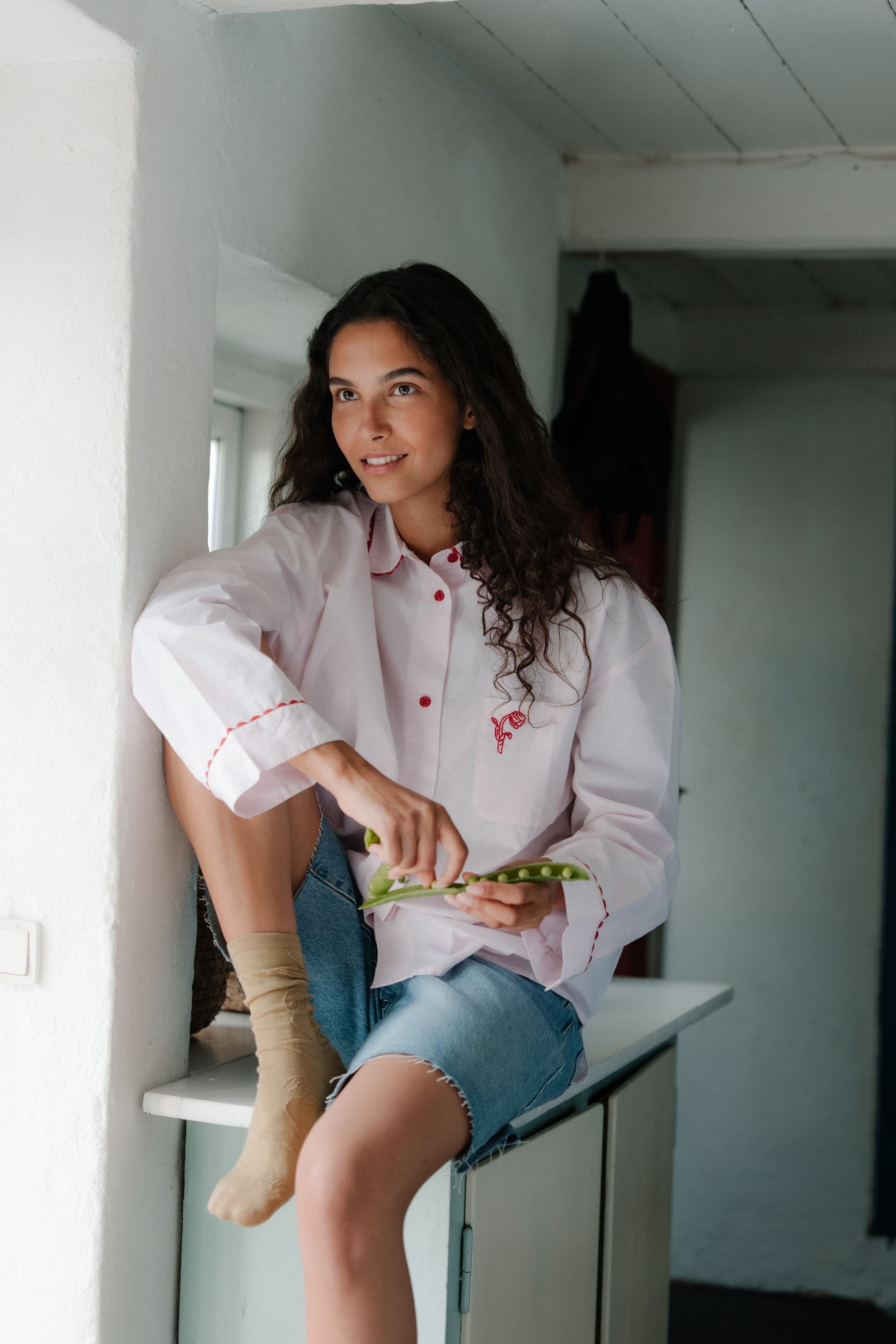 Scallop Pyjamas Shirt Clothing BeckSöndergaard.no