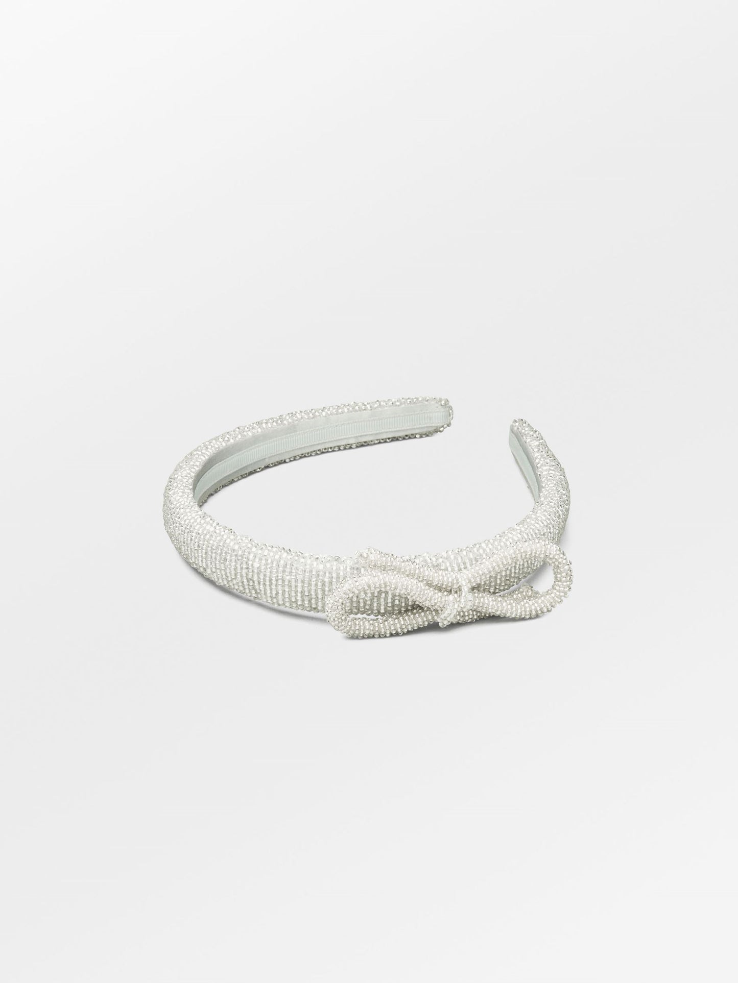 Becksöndergaard, Bow Slim Beaded Hairbrace - Silver, archive, archive