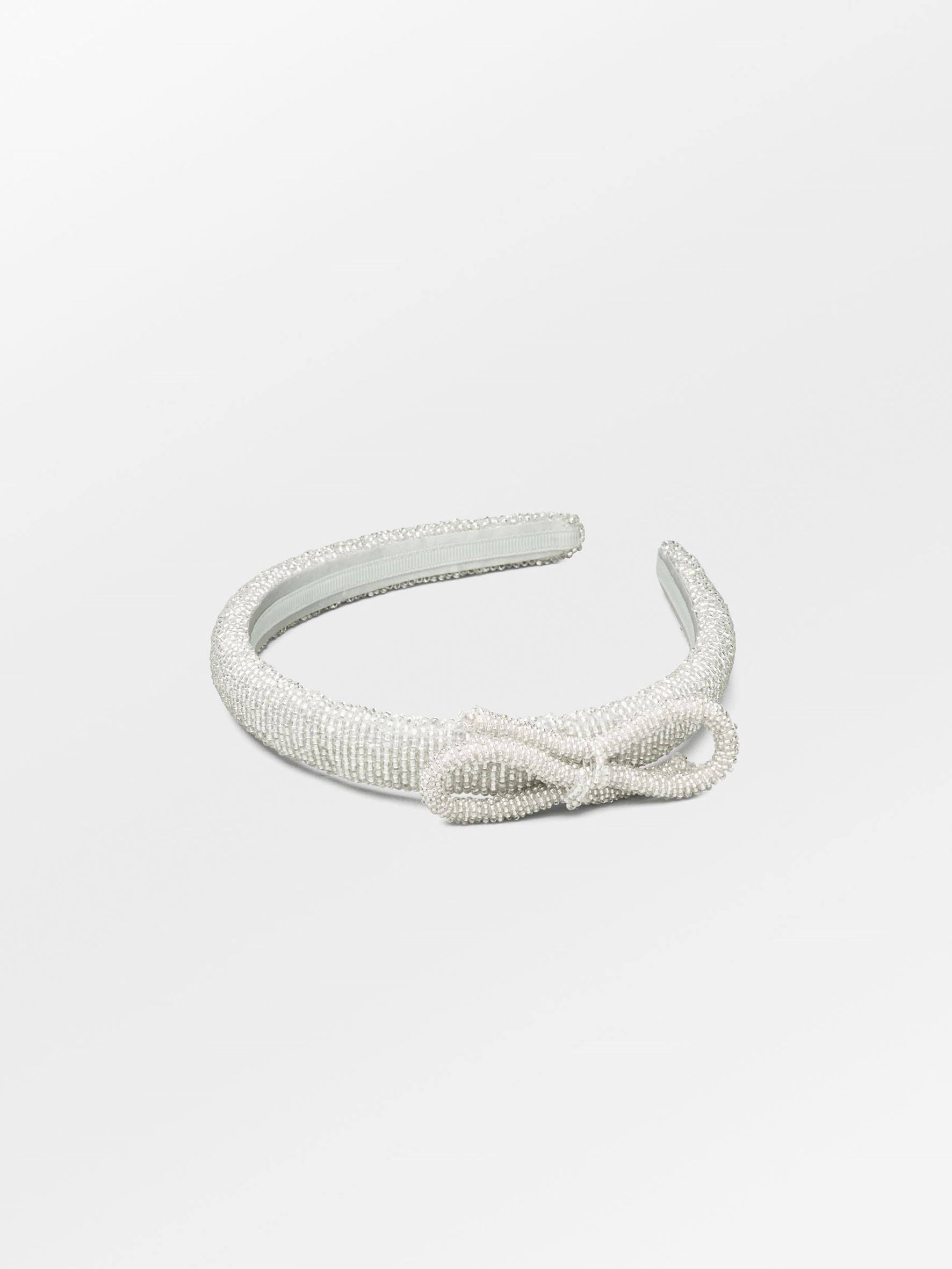 Becksöndergaard, Bow Slim Beaded Hairbrace - Silver, archive, archive