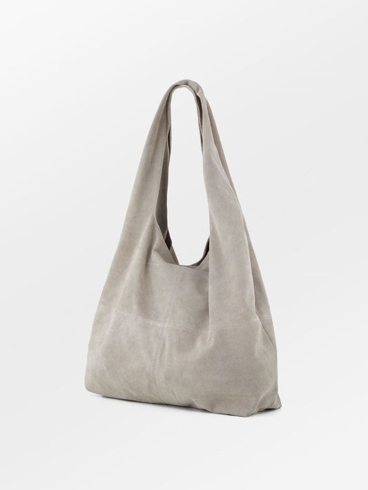 Suede Dalliea Shopper Bag - Gray OneSize BeckSöndergaard.no