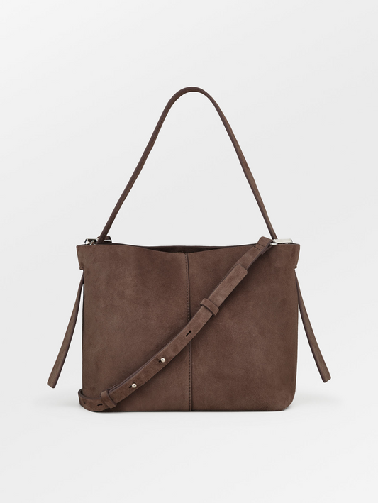 Becksöndergaard, Suede Fraya Small Bag - Hot Fudge Brown, bags, bags, bags, bags, bags