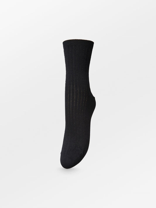 Helga Crochet Sock - Black Socks BeckSöndergaard.no