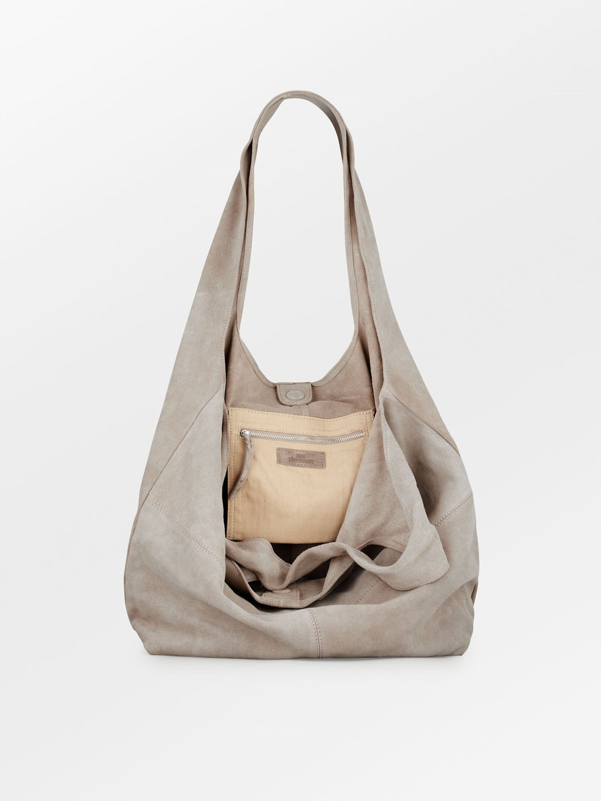 Suede Dalliea Shopper Bag - Gray OneSize BeckSöndergaard.no