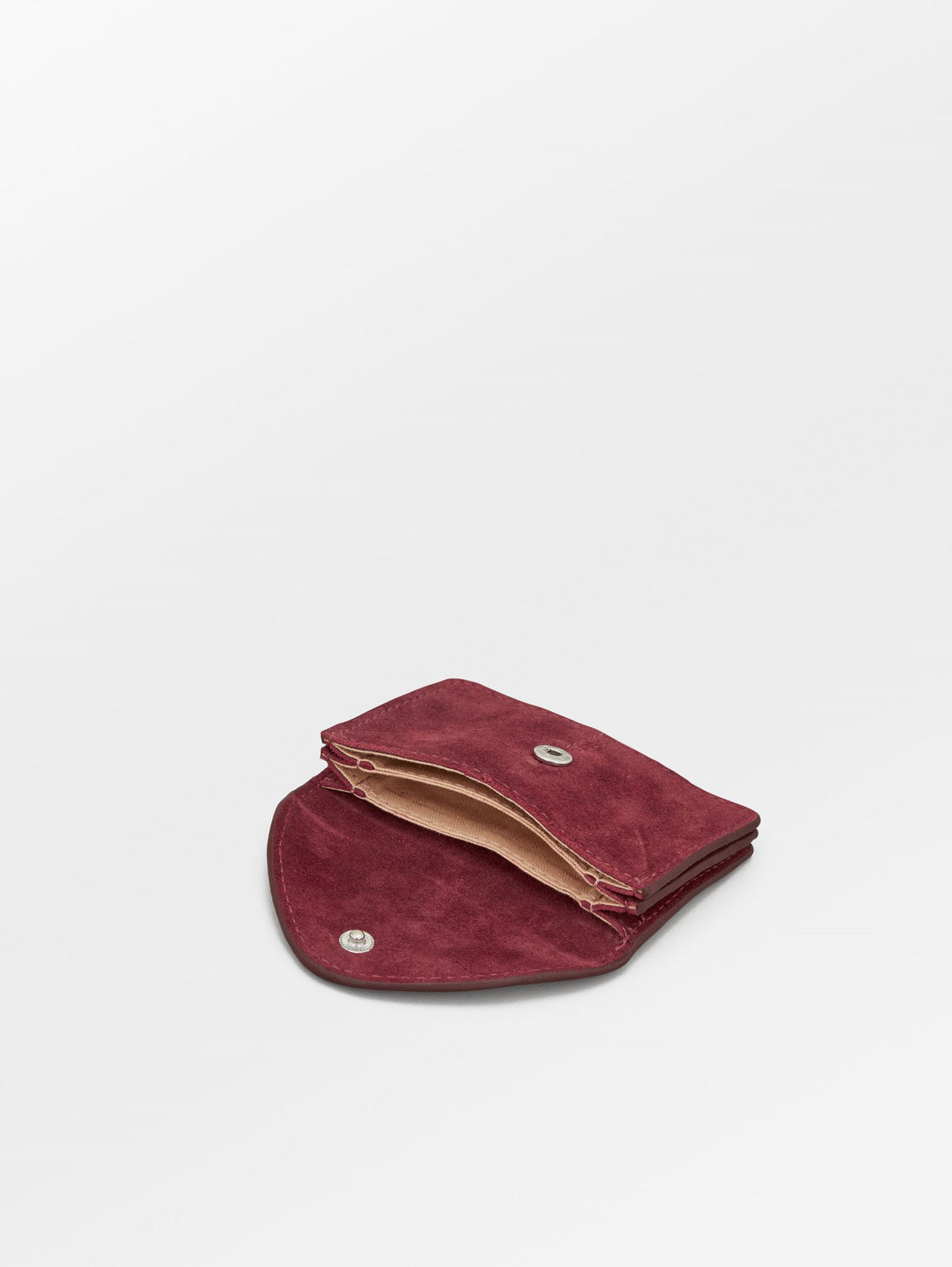 Becksöndergaard, Suede Cutline Card Wallet - Rosewood, onesize