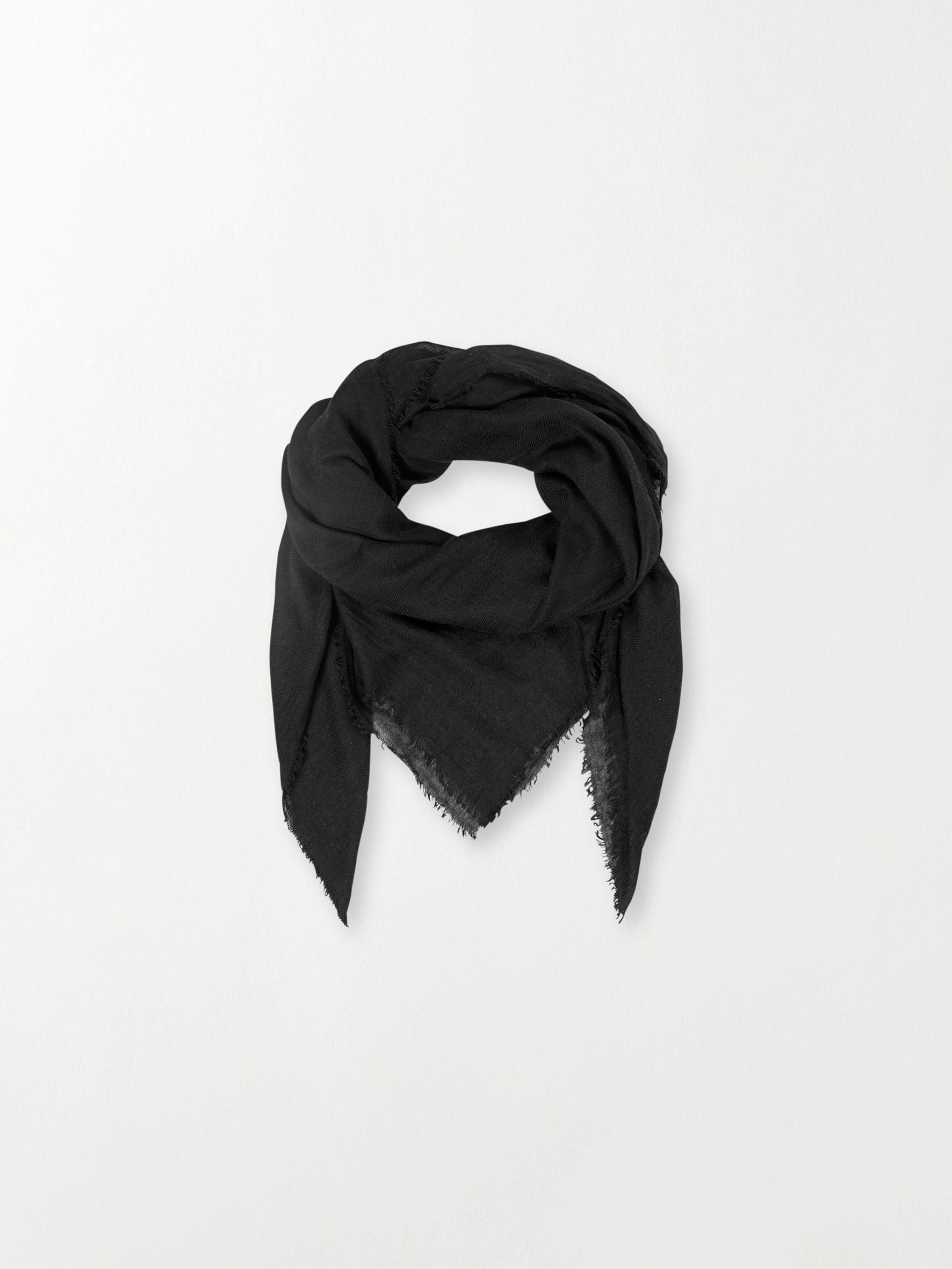 Mill Wool Scarf - Black OneSize BeckSöndergaard.no