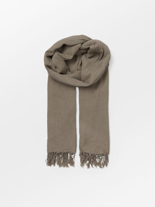 Solid Ilona Scarf - Brown OneSize   BeckSöndergaard.no