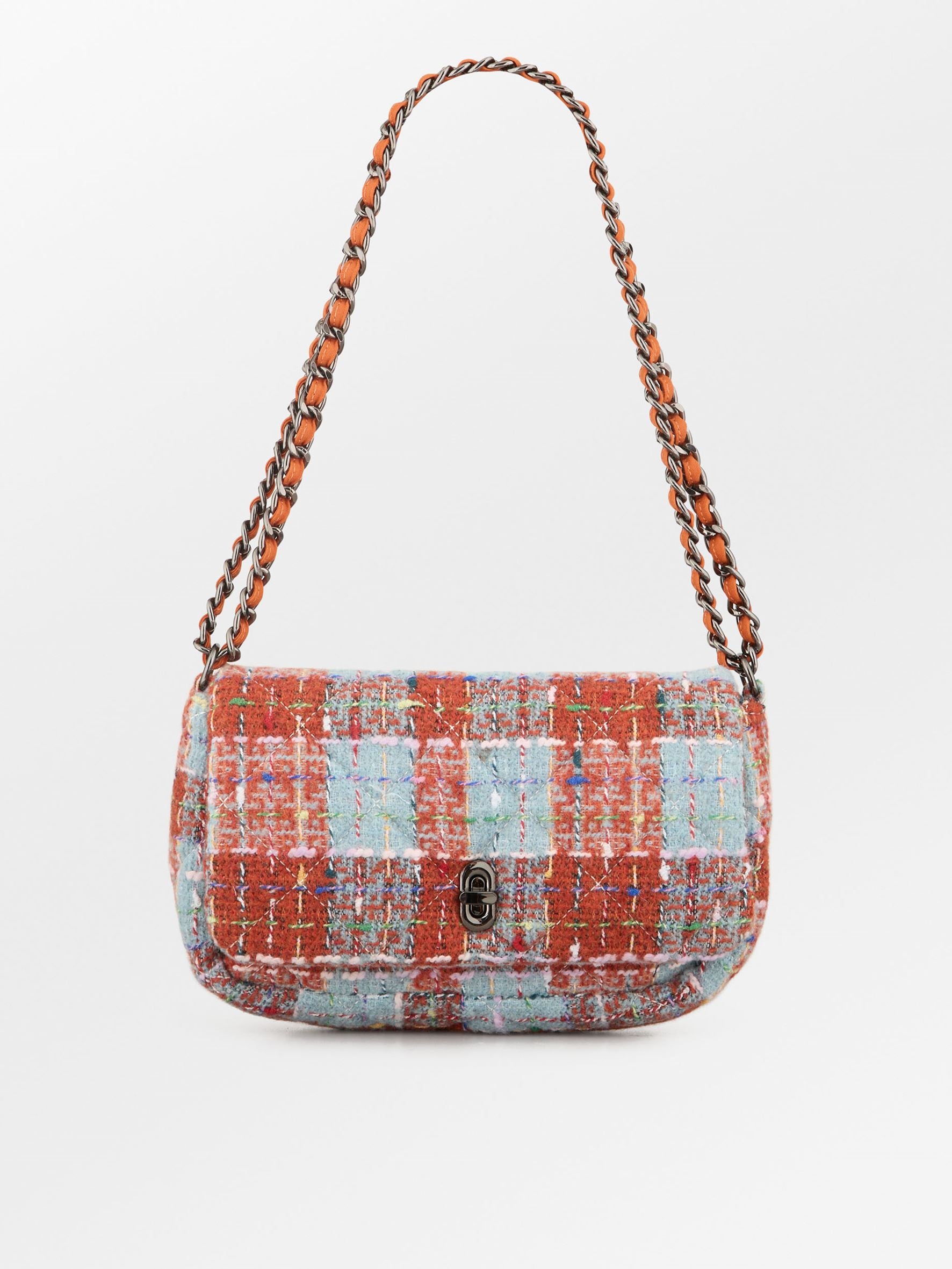 Becksöndergaard, Beau Checked Hollis Bag - Rooibos Orange, bags, bags, archive, bags, archive, mid season sale, mid season sale, bags, bags, black week, black week