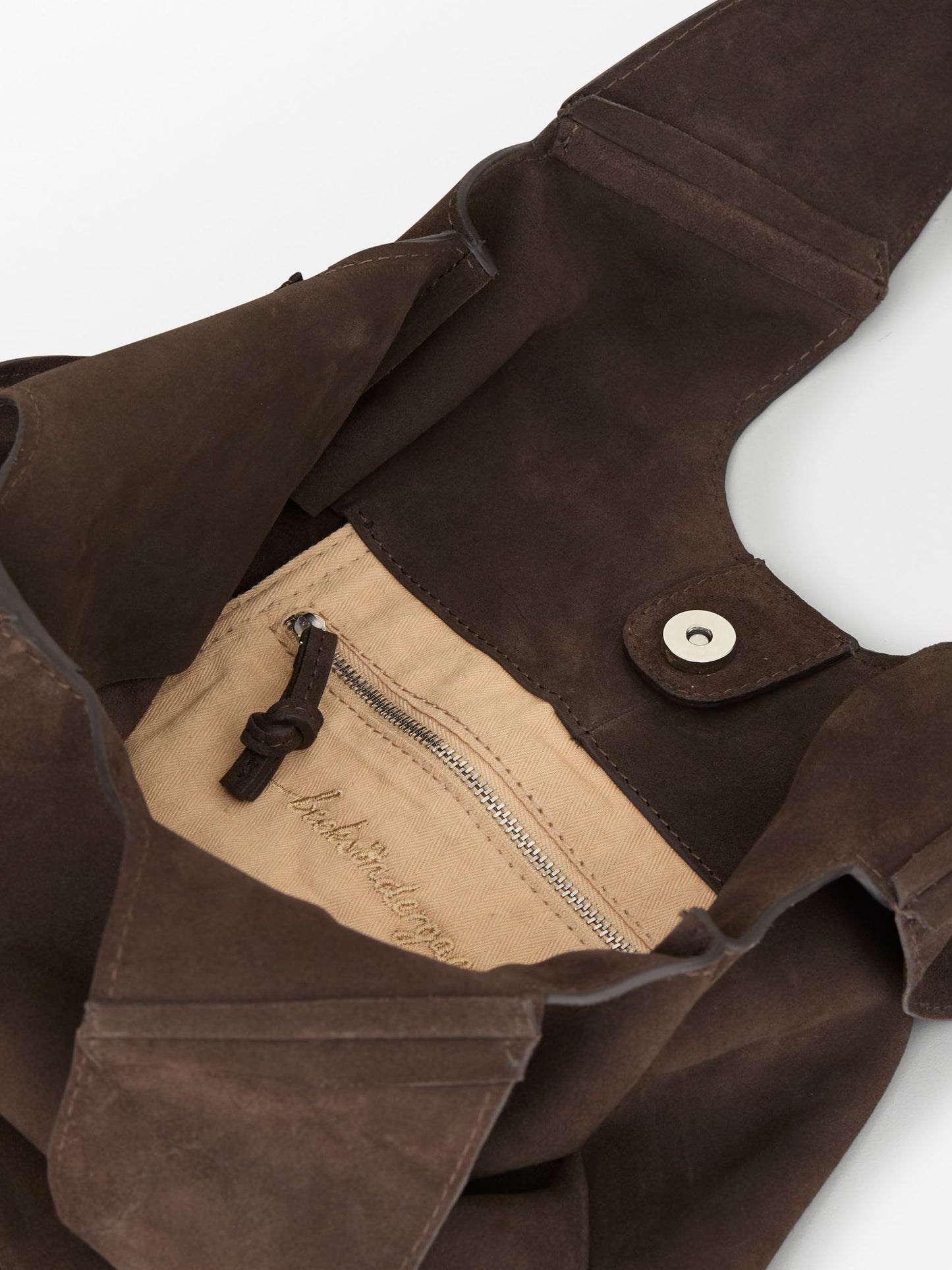 Suede Demi Bag - Dark Brown OneSize BeckSöndergaard.no