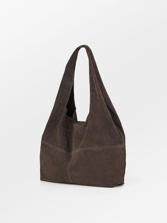 Suede Dalliea Shopper Bag - Dark Brown OneSize BeckSöndergaard.no